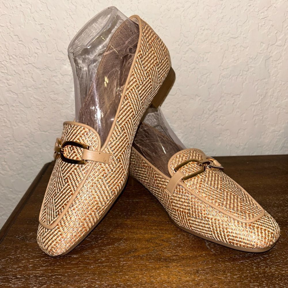 Tahari Royal Vegan Leather Slip On Loafer Shoes